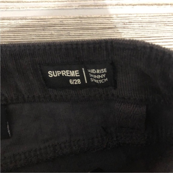 Buffalo Charcoal Skinny Stretch Corduroy's - Picture 4 of 7
